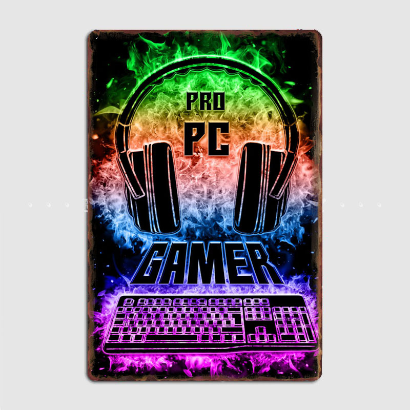Pc Gaming Club - Sinal de jogos para pc, pôster