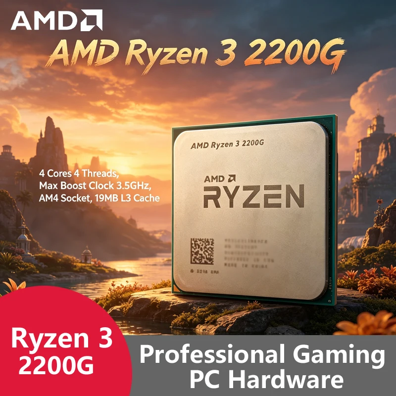 Pc Gaming Entry - Processador AMD Ryzen 3 2200G AM4