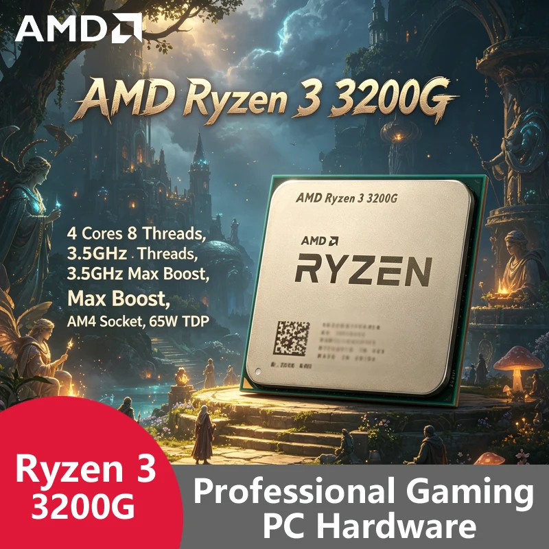 Pc Gaming Entry - Processador AMD Ryzen 3 3200G AM4