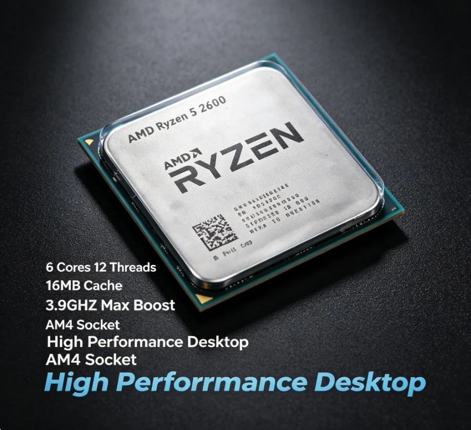 Pc Gaming Entry - Processador de Desktop AMD R5 2600