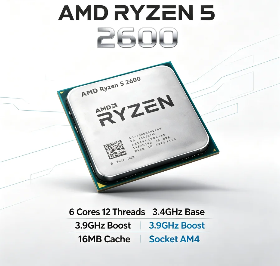 Pc Gaming Entry - Processador AMD Ryzen 5 2600 R5