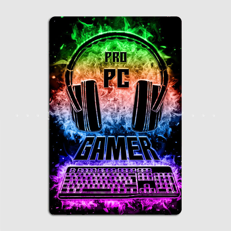 Sinal de jogos para pc, pôster - Pc Gaming Club avaliação e preço