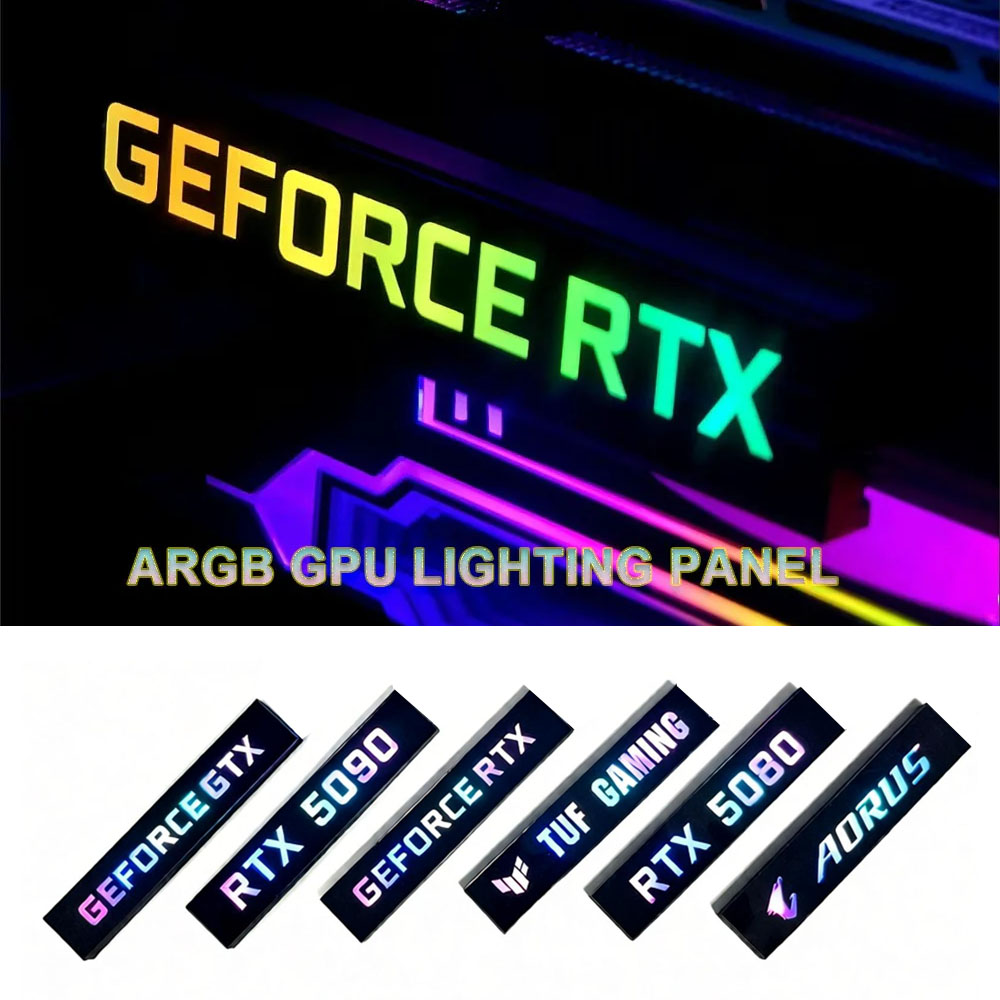Painel de iluminação da placa  - Pc Gaming Rtx 5090 avaliação e preço