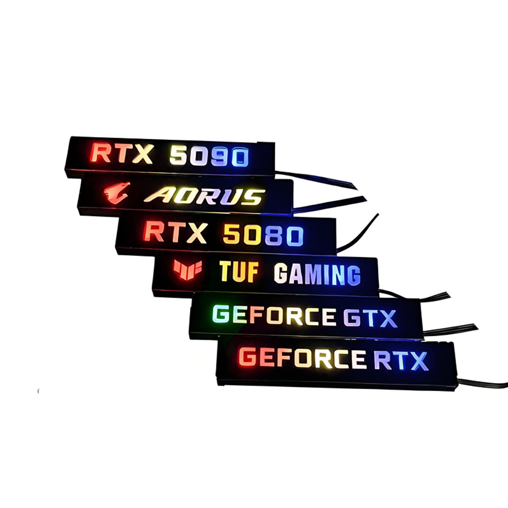 Painel de iluminação da placa  - Pc Gaming Rtx 5090 avaliação e preço