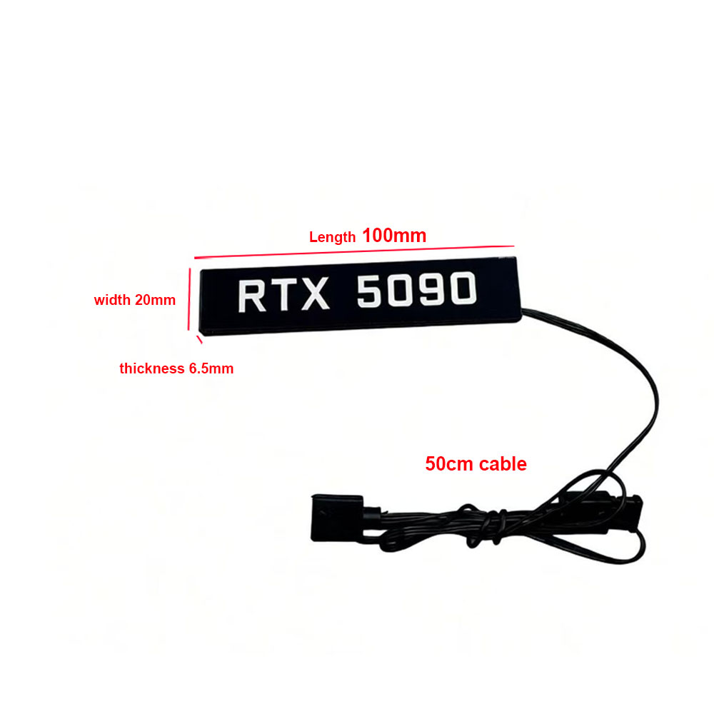 Painel de iluminação da placa  - Pc Gaming Rtx 5090 avaliação e preço