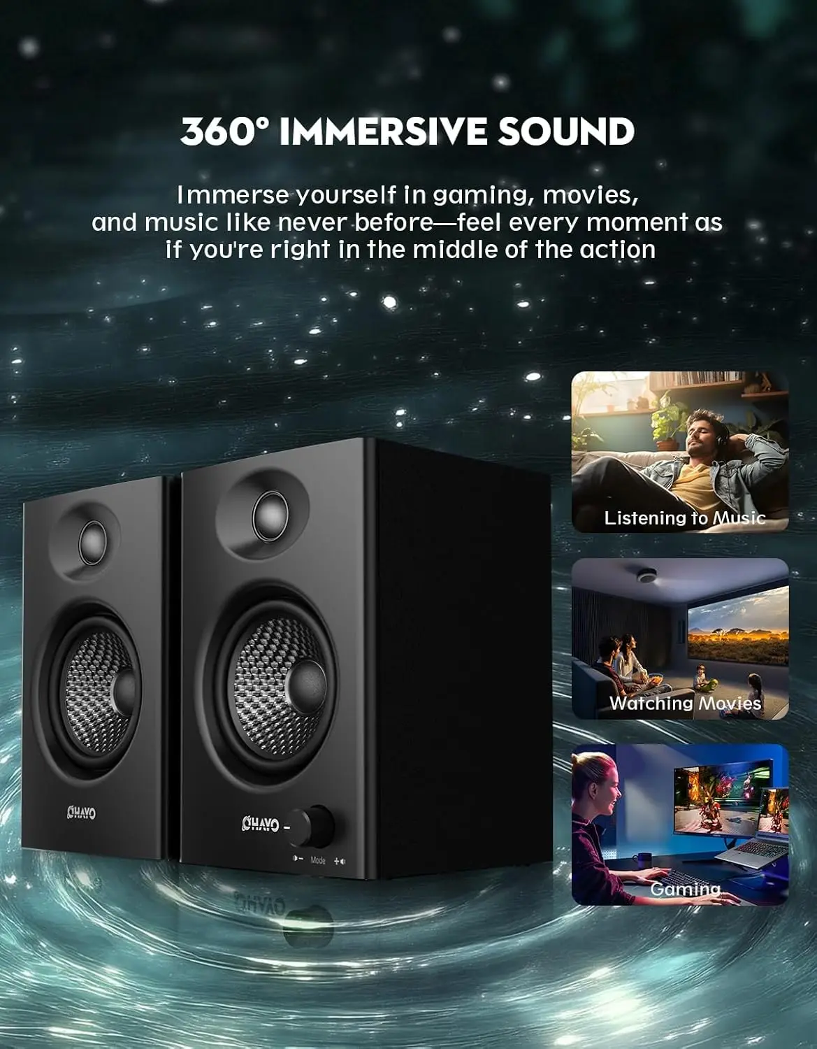 Caixas de Som Ativas OHAYO 60W - Pc Unit For Gaming avaliação e preço