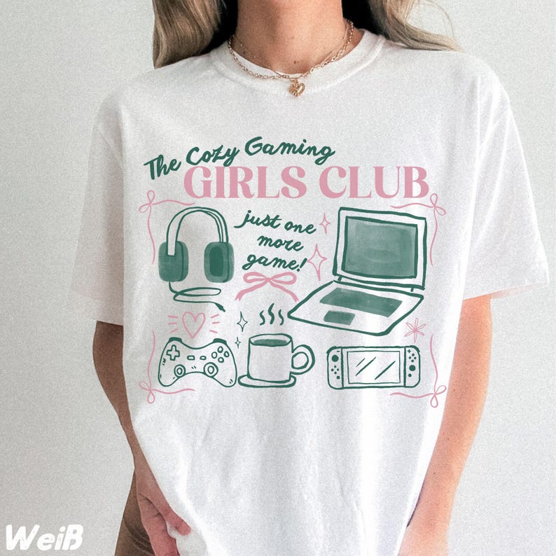Camiseta The Cozy Gaming Girls - Pc Gaming Club avaliação e preço