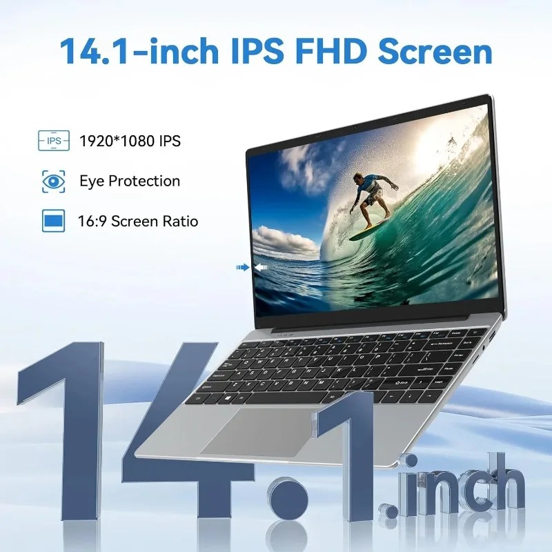 Notebook portátil de 14.1 pole - Pc Gaming Intel avaliação e preço