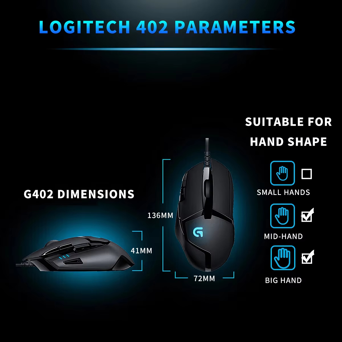 Mouse Gamer Logitech G402 Hype - Pc Gaming Valorant avaliação e preço