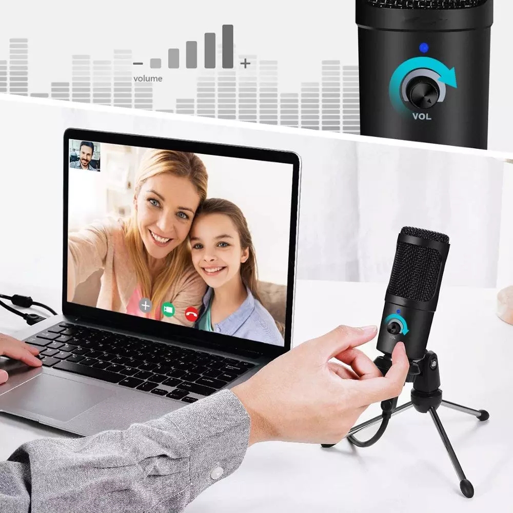 Microfone condensador usb, mic - Pc Gaming Youtuber avaliação e preço
