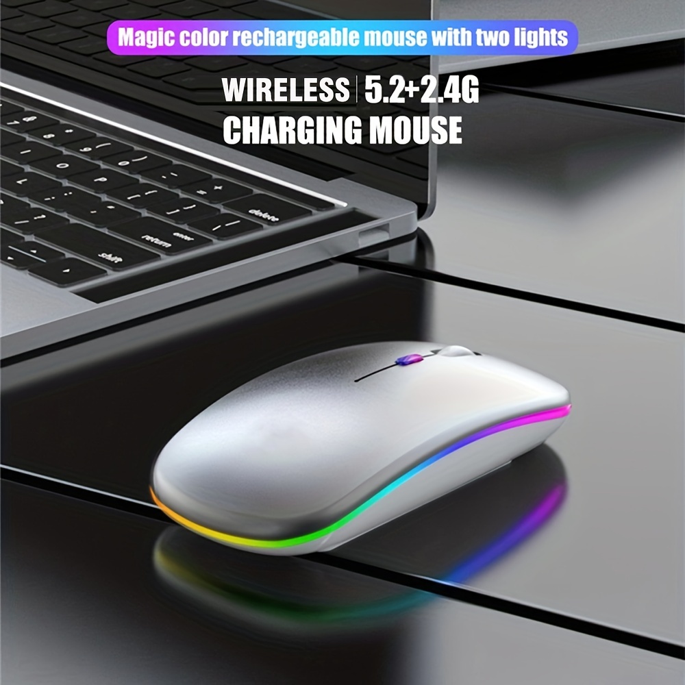 Mouse sem fio rgb recarregável - Pc Gaming Handheld avaliação e preço