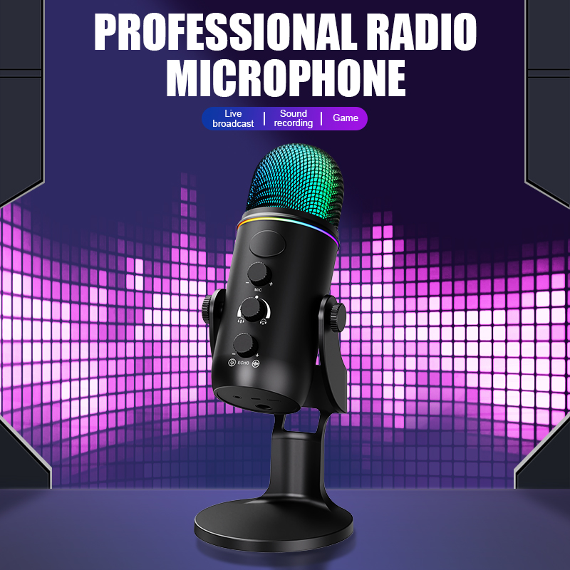 Microfone Gamer USB RGB, Conde - Pc Gaming Youtuber avaliação e preço