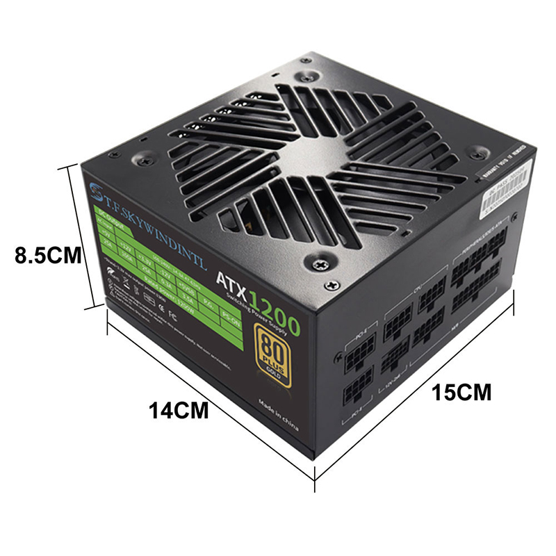 PCIE 5.0 1200W Fonte de alimen - Pc Gaming Watt avaliação e preço