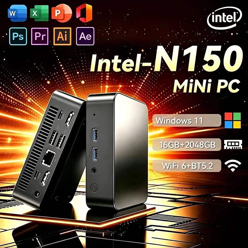 NOVO Mini PC Windows 11 Intel  - Pc Gaming Intel avaliação e preço